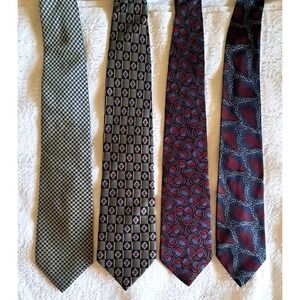 Mezzo Matto Enrico Guccini T. Edward's Tie Rack Men's Ties Silk Lot Of 4